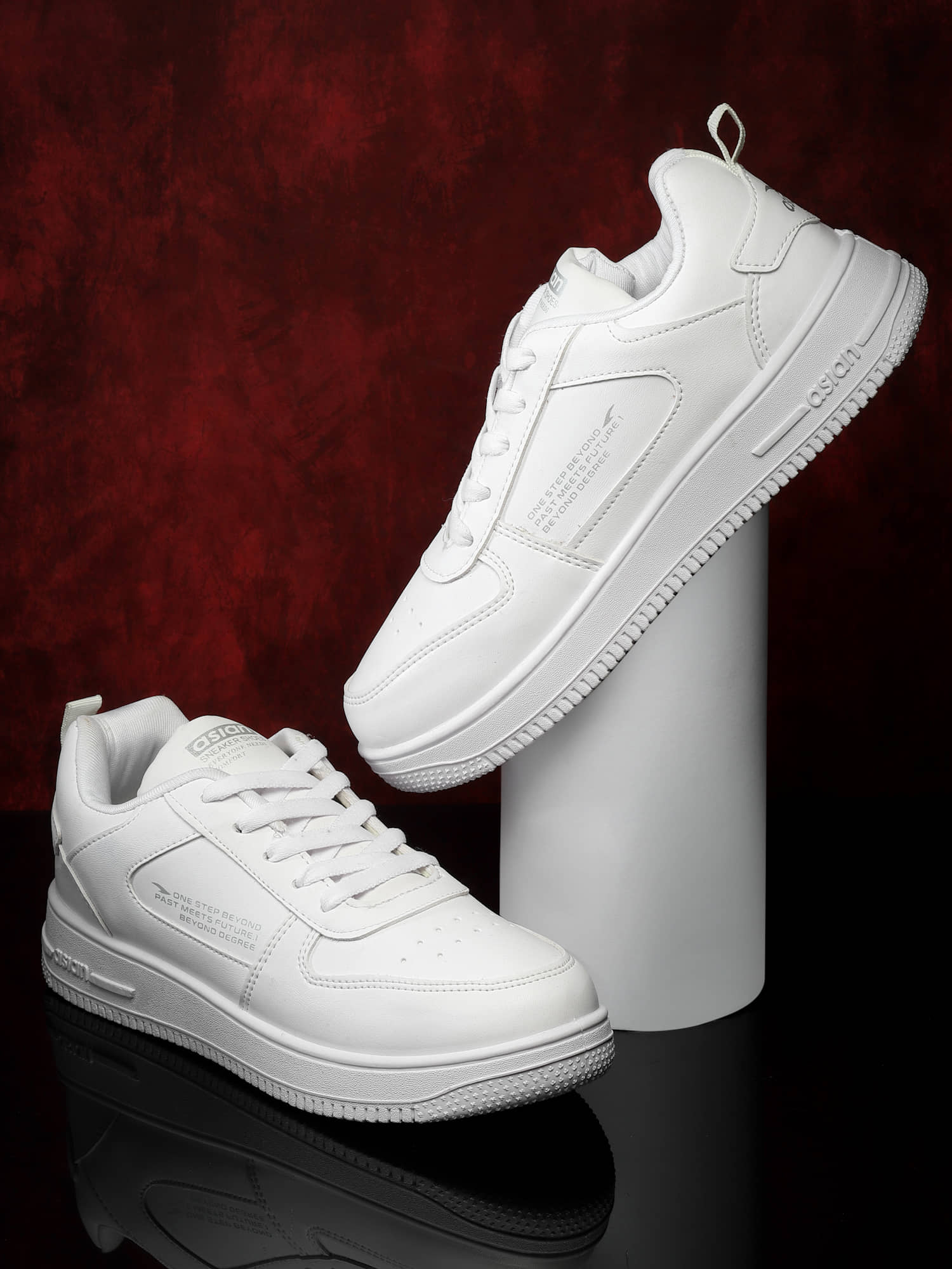 ASIAN THUNDER-03 White Men's Sneakers - Casual Shoes | Buy online on ZillyBuy