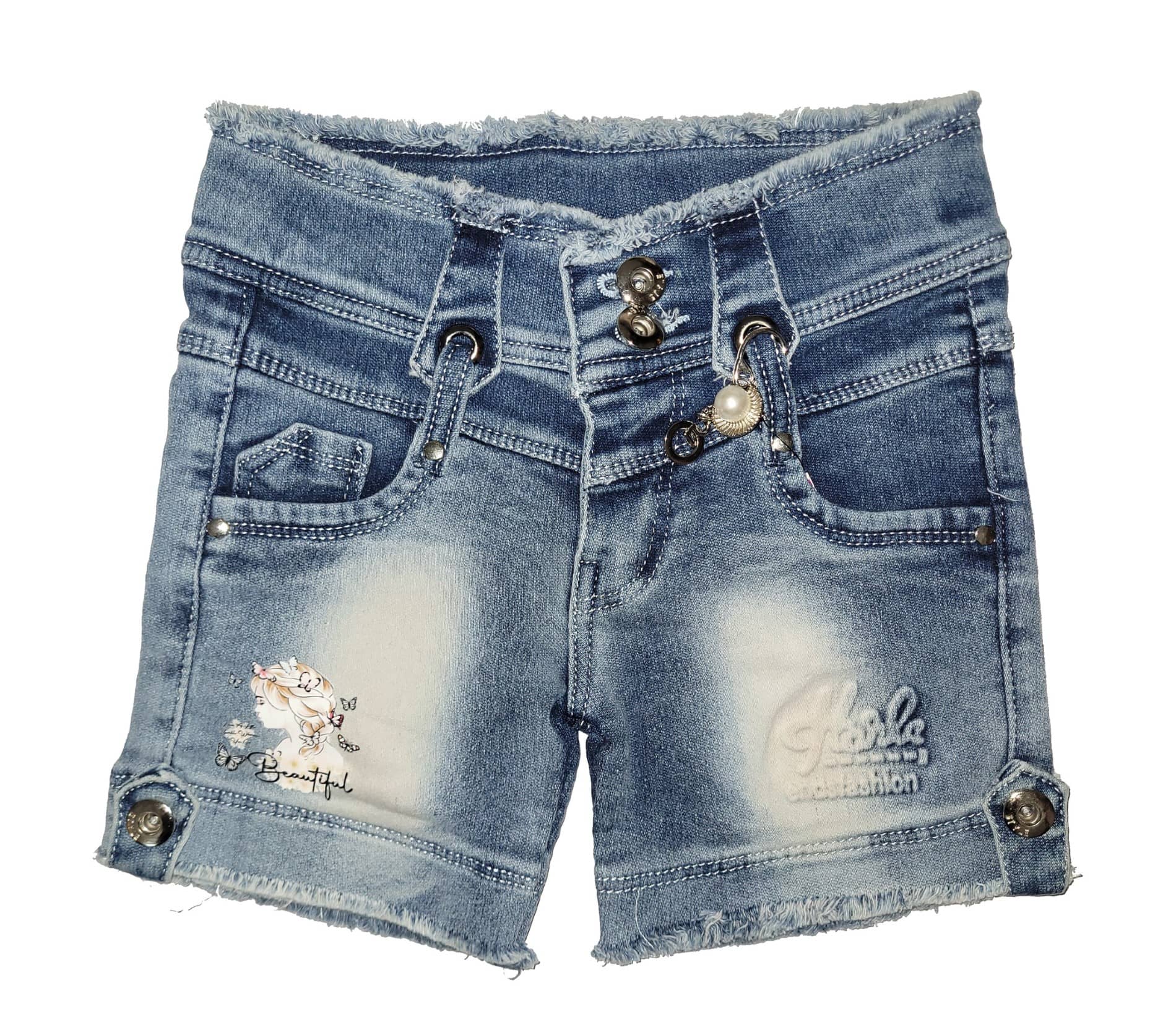 Arshia Fashions Pack of 1 Girls Denim Hot Pants ( Blue ) - Shorts | Buy online on ZillyBuy