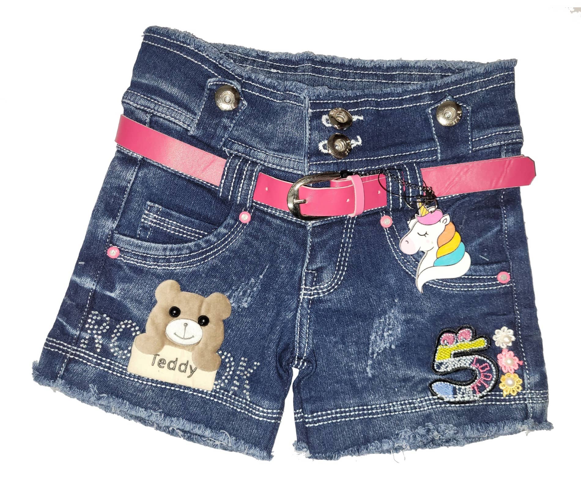 Arshia Fashions Pack of 1 Girls Denim Hot Pants ( Blue ) - Shorts | Buy online on ZillyBuy