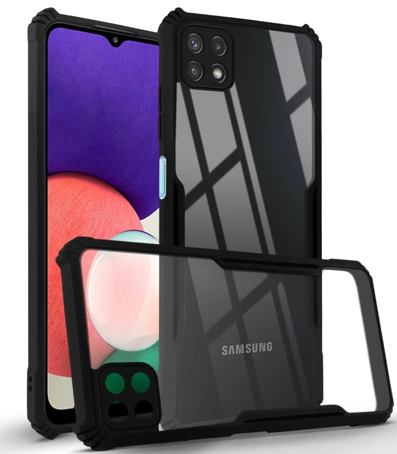 Case Vault Covers Shock Proof Case Compatible For Polycarbonate Samsung Galaxy A22 5G ( Pack of 1 ) Case Vault Covers Shock Proof Case Compatible For Polycarbonate Samsung Galaxy A22 5G ( Pack of 1 )