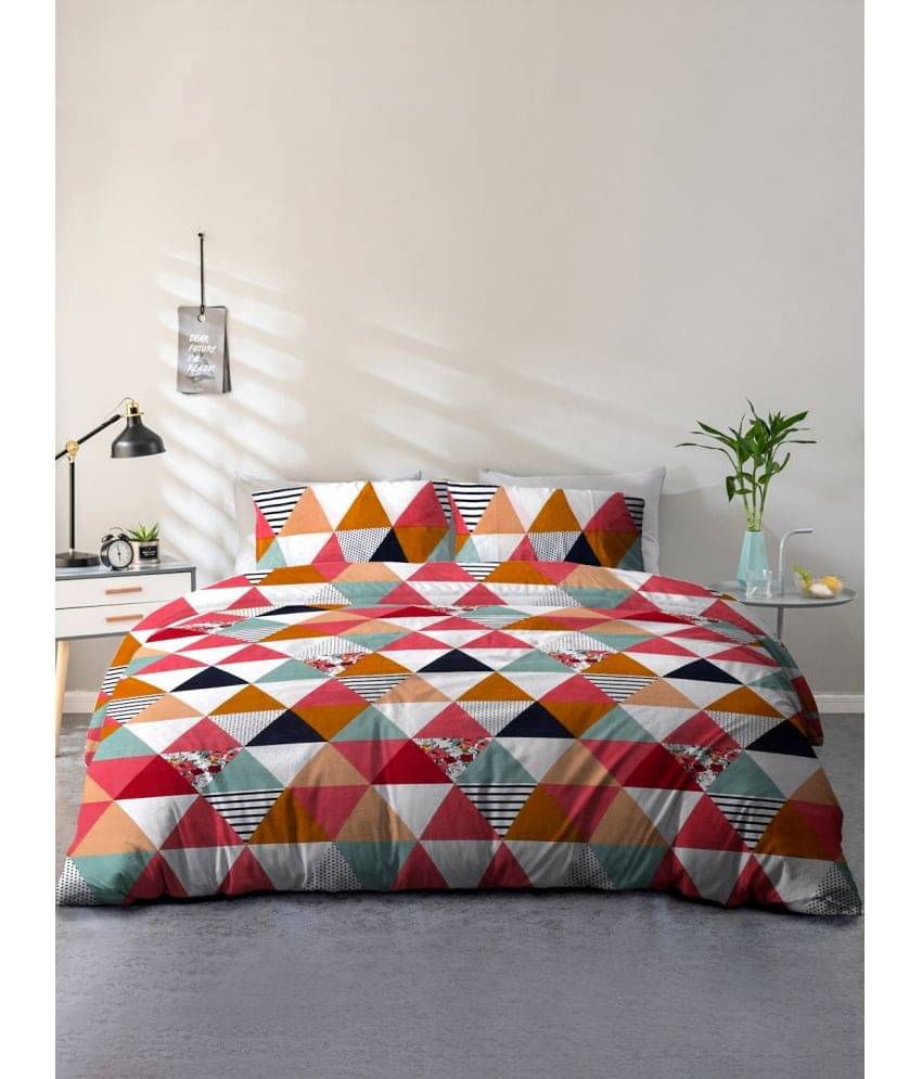 Cortina Cotton 1 Double Queen Bedsheet with 2 Pillow Covers ( Multicolor ) Cortina Cotton 1 Double Queen Bedsheet with 2 Pillow Covers ( Multicolor )
