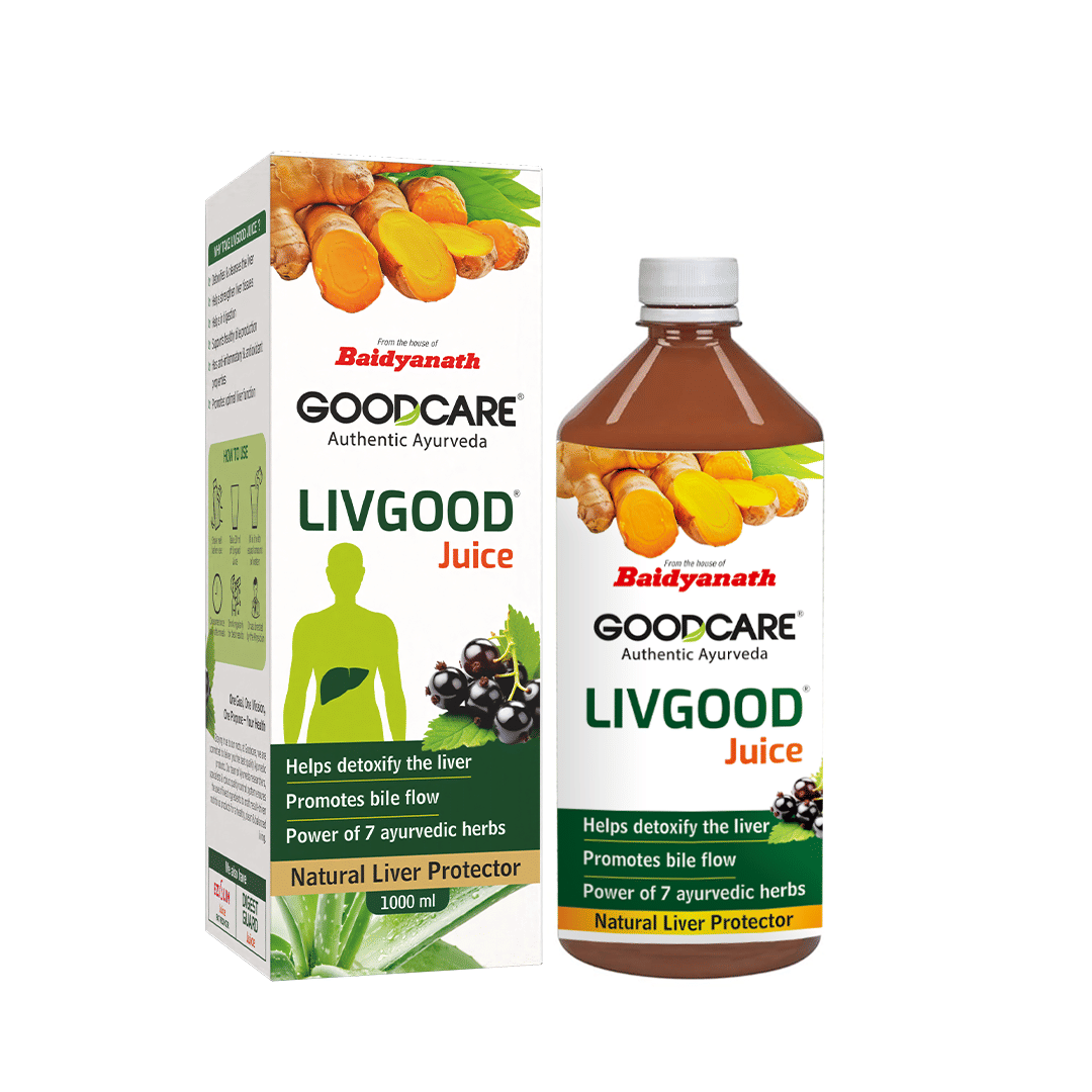 Goodcare LivGood Liver Care Juice, Antioxidant-Rich Detox, With 7 Ayurvedic Herbs, Supports Liver Health, Digestion, Metabolism 1000ml