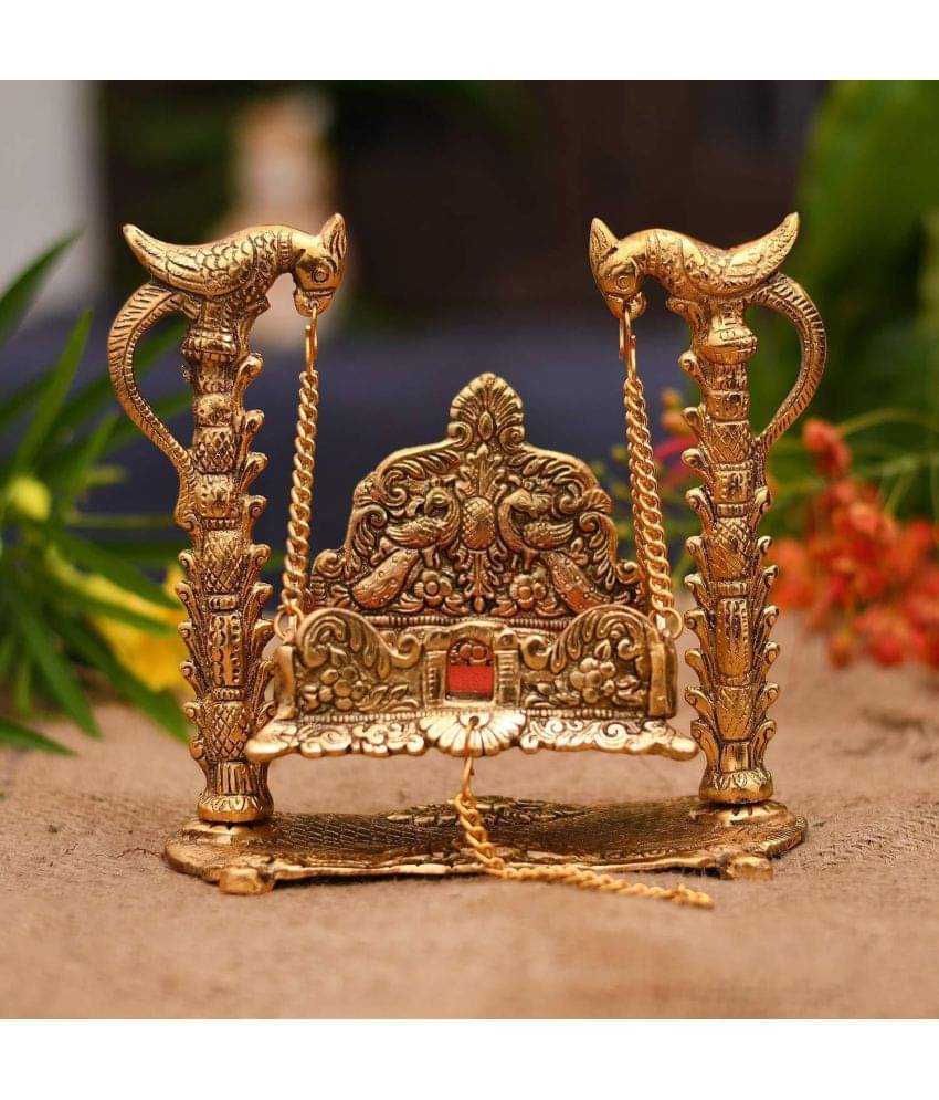     			Lootnixx Laddu Gopal Metal Tota Jhula for (Size 0-1)
