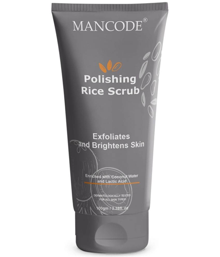     			Mancode Polishing Rice Scrub for Oil Control, help to Brighten Skin Face scrub, 100 gm (Pack of 1)