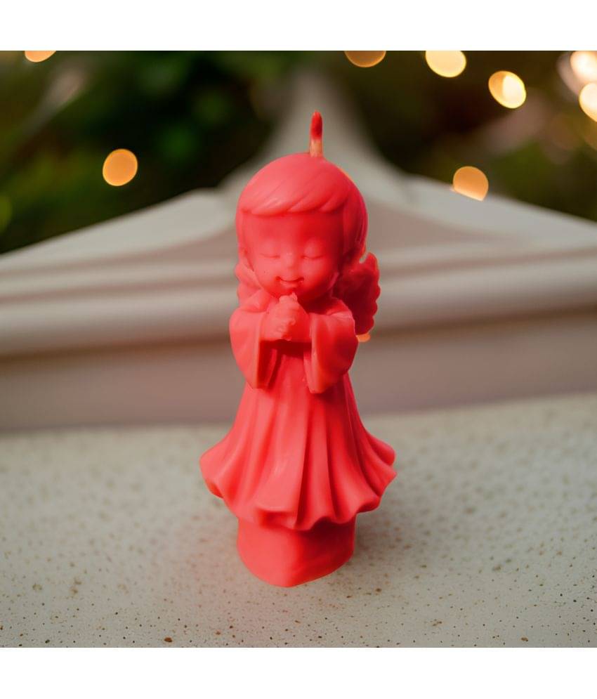     			SS ENTERPRISE Red Pillar Candle 5 cm ( Pack of 1 )