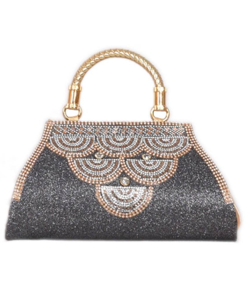     			SUNESH CREATION Sling Bag Fabric Set of 1 ( Black )