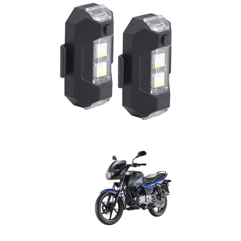 Signal Warning Blinking Strobe Multicolor Led Light with USB Rechargeable Multipurpose IP67 Waterproof for Motorbike, Helmet, Pack of 2 Signal Warning Blinking Strobe Multicolor Led Light with USB Rechargeable Multipurpose IP67 Waterproof for Motorbike, Helmet, Pack of 2