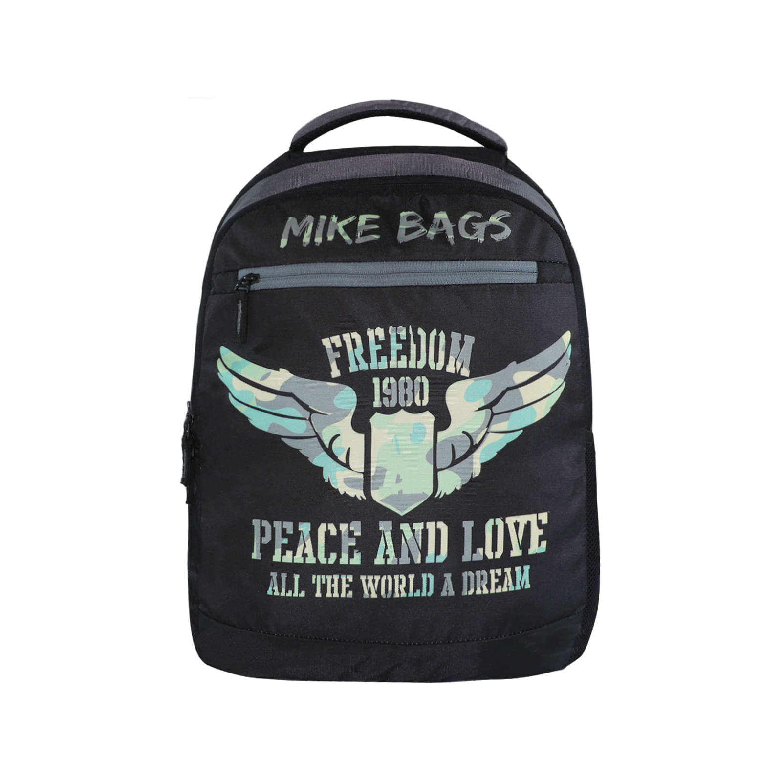     			mikebags 27 Ltrs Black Polyester College Bag