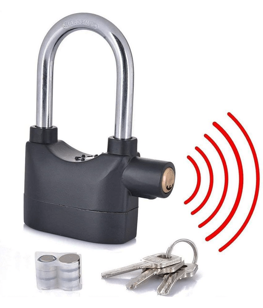 Anti Theft Touch Sensor Alarm Lock for Home Office and Bikes Safety Lock (Black) Anti Theft Touch Sensor Alarm Lock for Home Office and Bikes Safety Lock (Black)