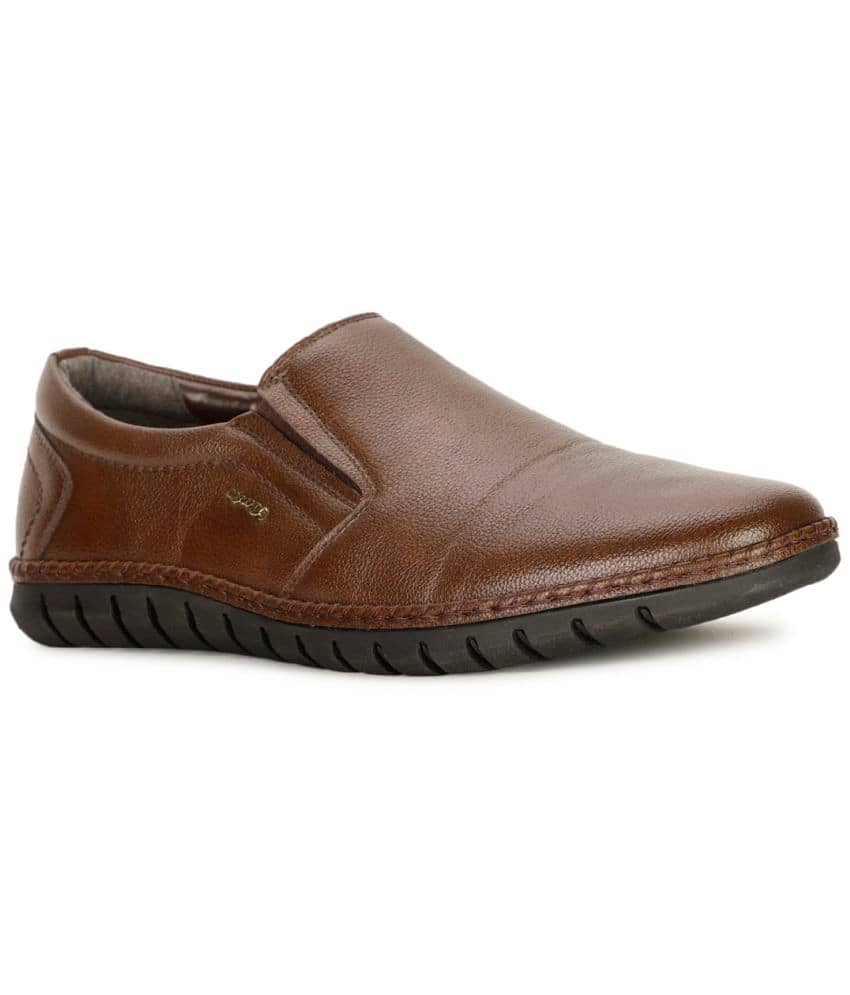 Bata Brown Men's Slip On Formal Shoes - Formal Shoes | Buy online on ZillyBuy