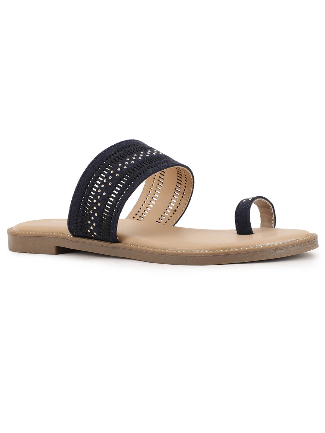     			Bata Navy Women's Flats