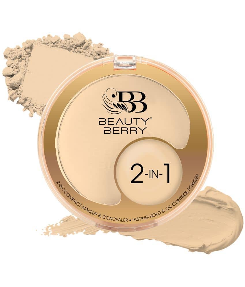 Beauty Berry Oil Control BB Double Powder 2 IN 1 Pressed Powder Light 3 g