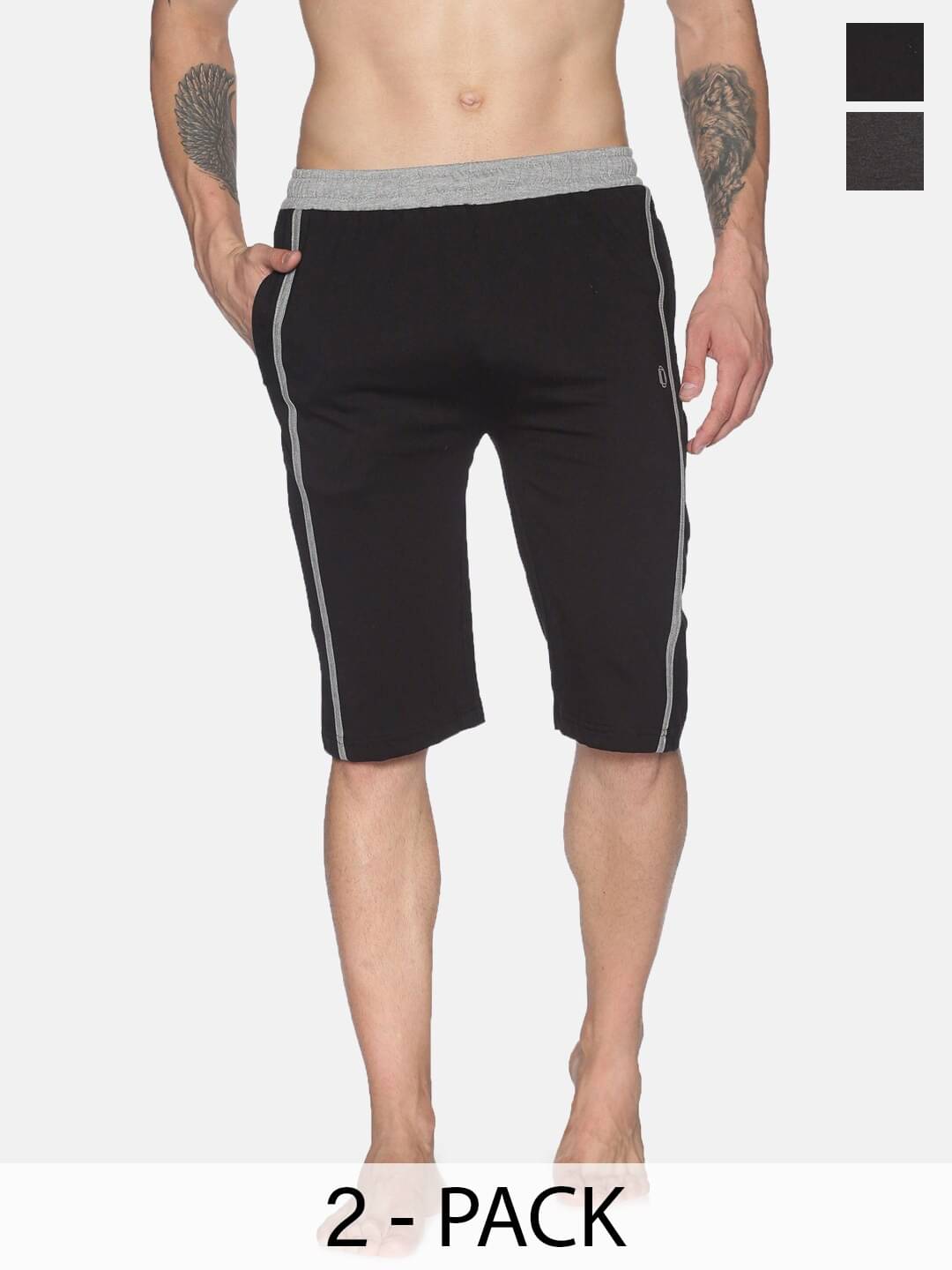 Dollar Multi Cotton Blend Men's Three-Fourths ( Pack of 2 ) Dollar Multi Cotton Blend Men's Three-Fourths ( Pack of 2 )