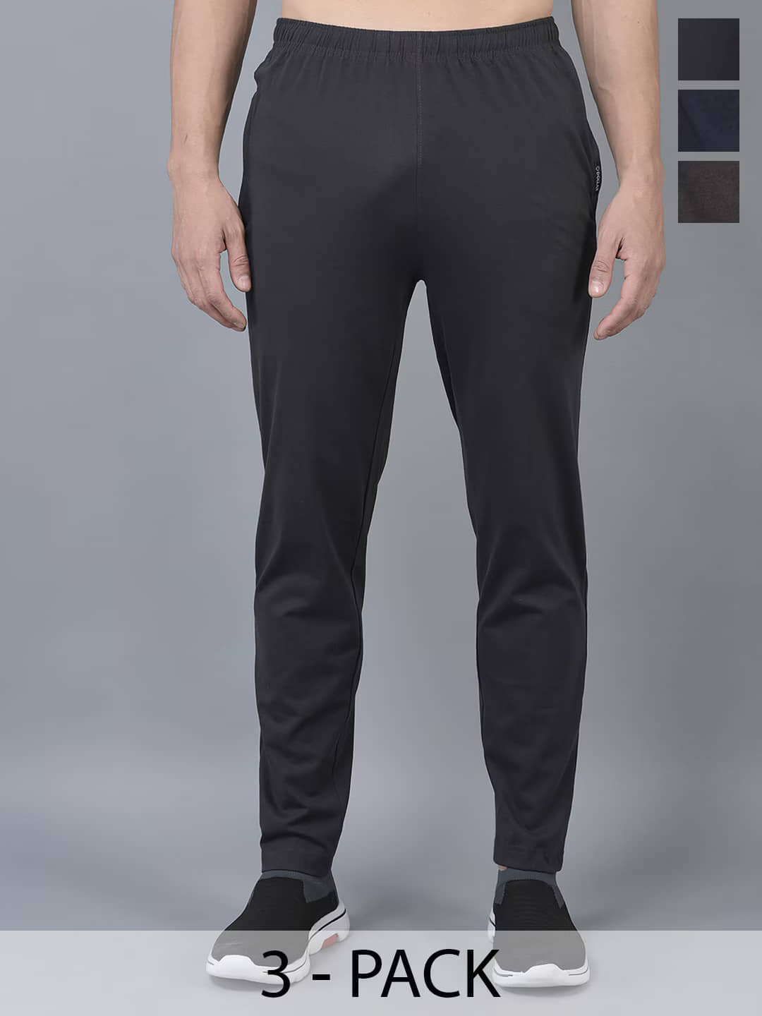 Dollar Multicolor Cotton Blend Men's Trackpants ( Pack of 3 ) - Track Pants | Buy online on ZillyBuy