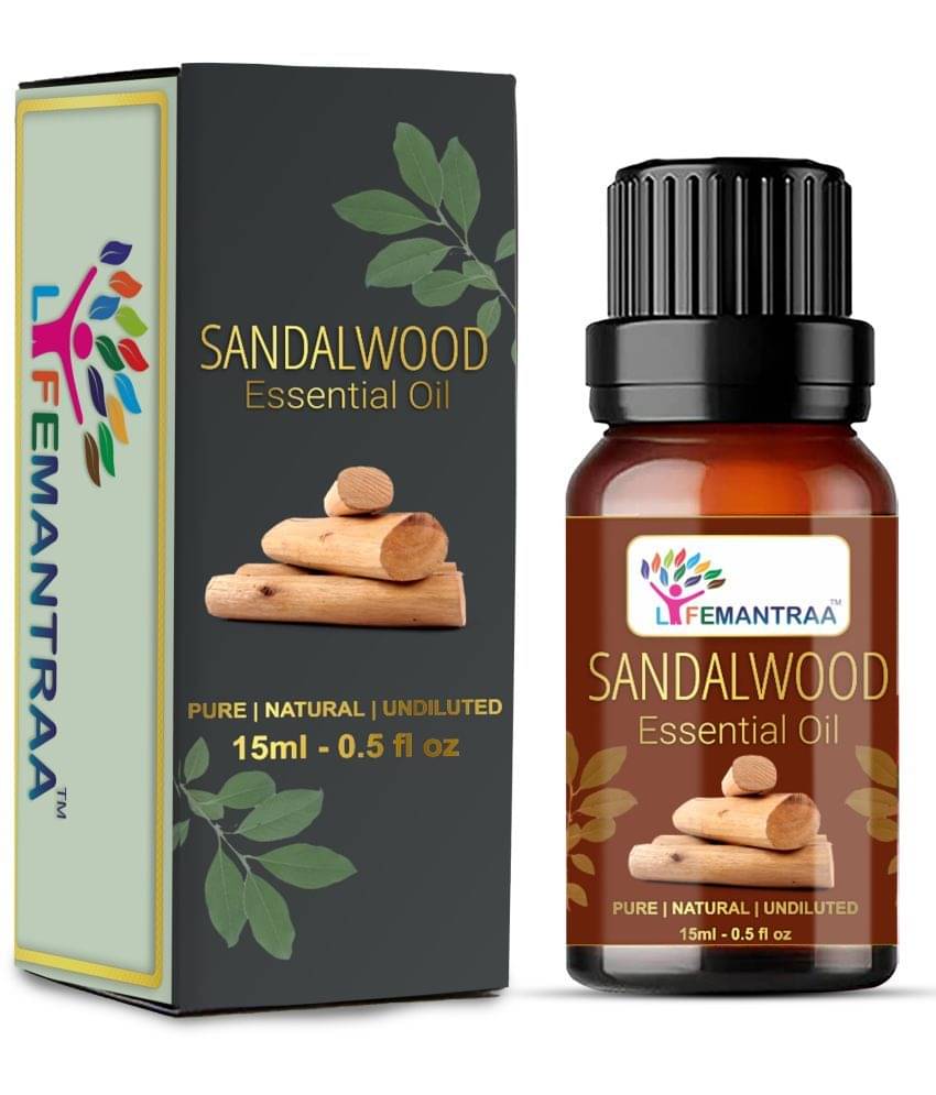 LIFEMANTRAA Sandalwood Essential Oil 15 mL ( Pack of 1 ) LIFEMANTRAA Sandalwood Essential Oil 15 mL ( Pack of 1 )