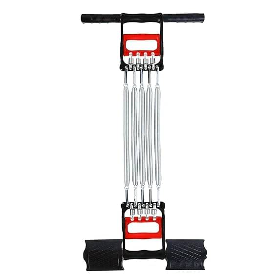     			Multi Usage 5 Detachable Chest Pull Chest Expander Pull-up Bars Spring Exerciser Elastic Sit Up Pull Rope Home Fitness Equipment, Pack of 1