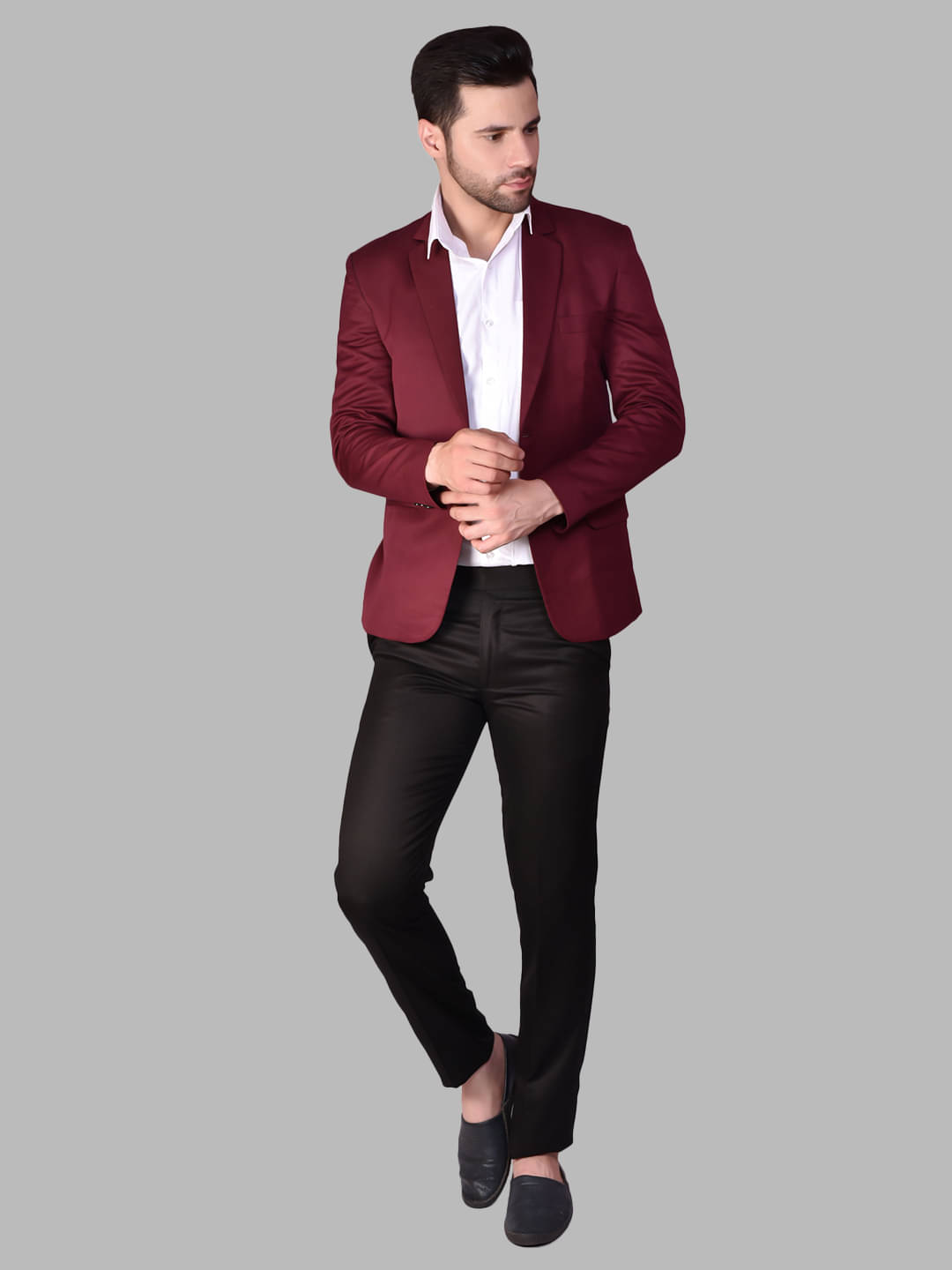     			PRINTCULTR Cotton Blend Men's Blazer - Brown ( Pack of 1 )