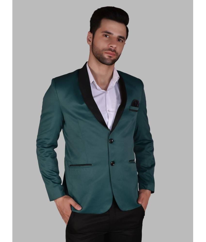 PRINTCULTR Cotton Blend Men's Blazer - Teal ( Pack of 1 ) PRINTCULTR Cotton Blend Men's Blazer - Teal ( Pack of 1 )