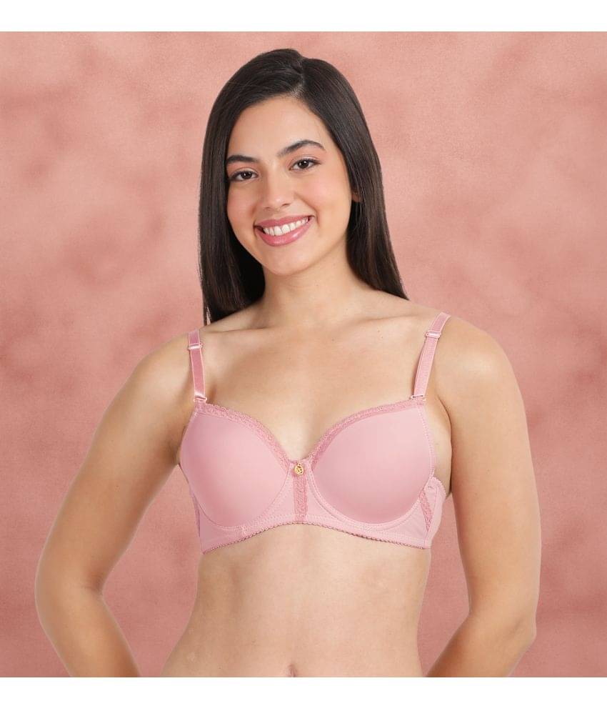     			Susie Nylon Women's T-Shirt Bra ( Pink ) S089-BabyPink