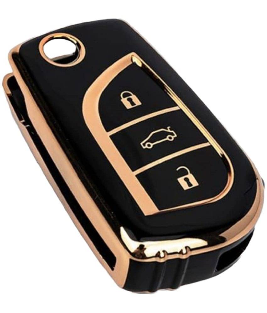 TANTRA Car Key Cover Compatible for Toyota Corolla | Altis | Innova Crysta 3 Button Flip Key Cover TANTRA Car Key Cover Compatible for Toyota Corolla | Altis | Innova Crysta 3 Button Flip Key Cover