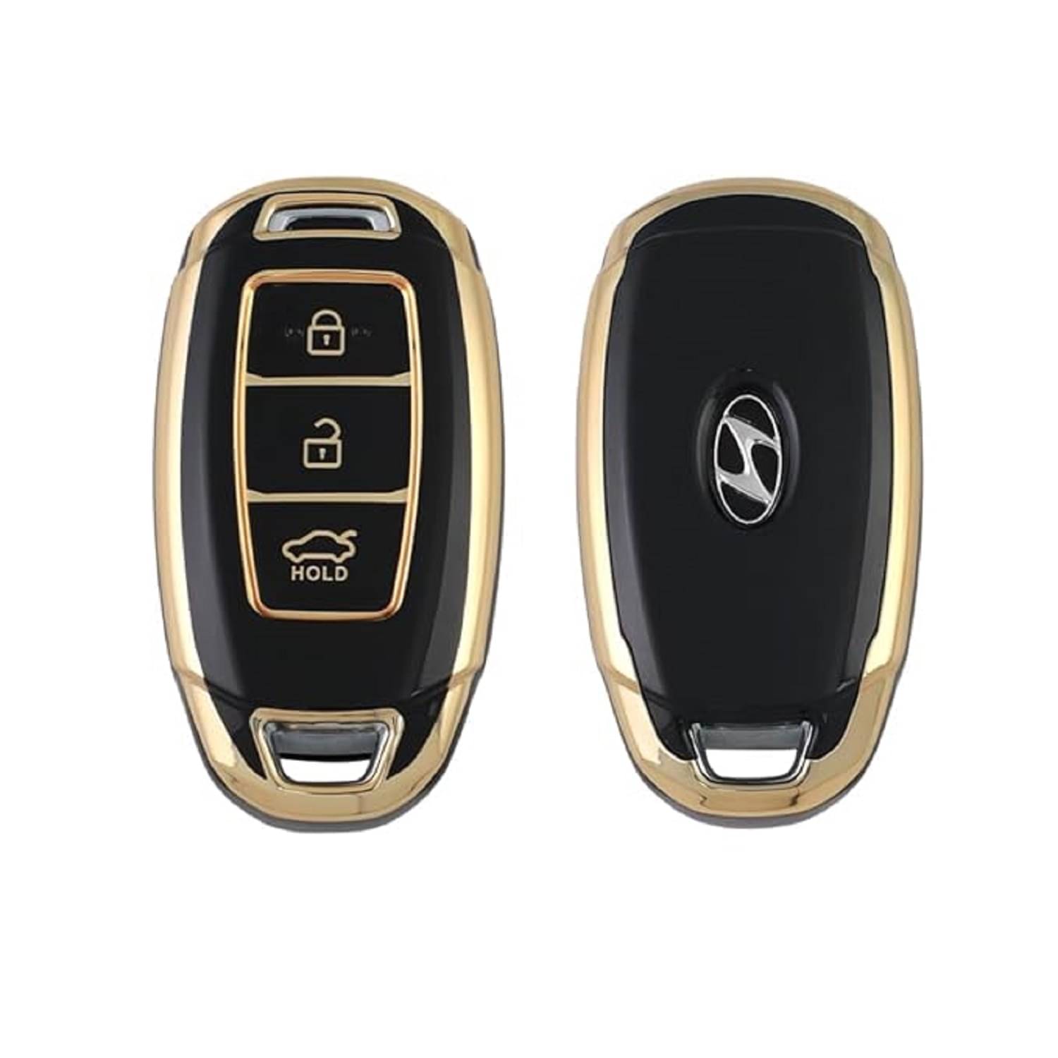     			TANTRA TPU Key Cover Compatible with Hyundai Verna Kona Electric | i20 N line N6 Car 3 Button Flip Key