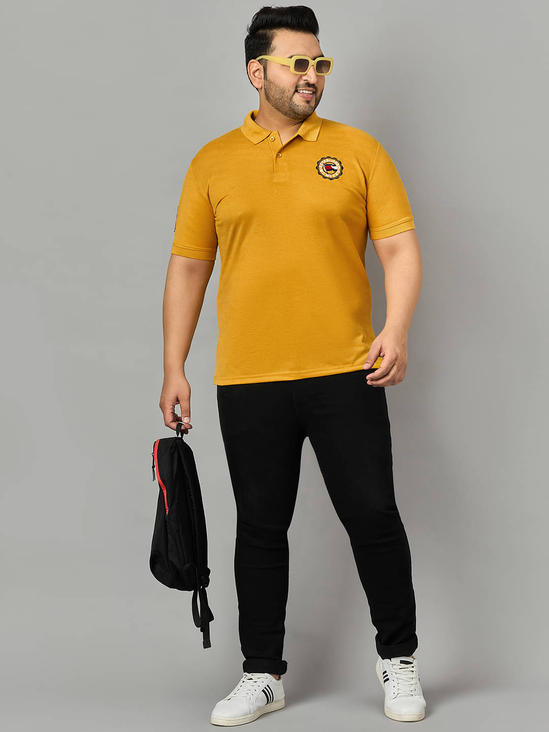 zigo Pack of 1 Cotton Blend Regular Fit Solid Half Sleeves Men's Polo T Shirt ( Mustard ) zigo Pack of 1 Cotton Blend Regular Fit Solid Half Sleeves Men's Polo T Shirt ( Mustard )