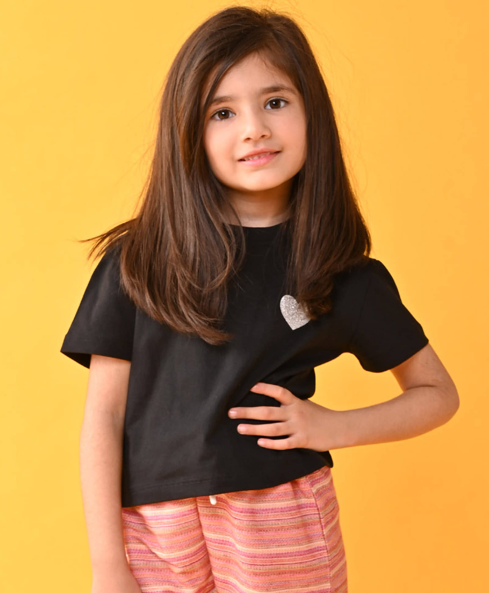     			ANTHRILO Black 100% Cotton Girls T-Shirt ( Pack of 1 )