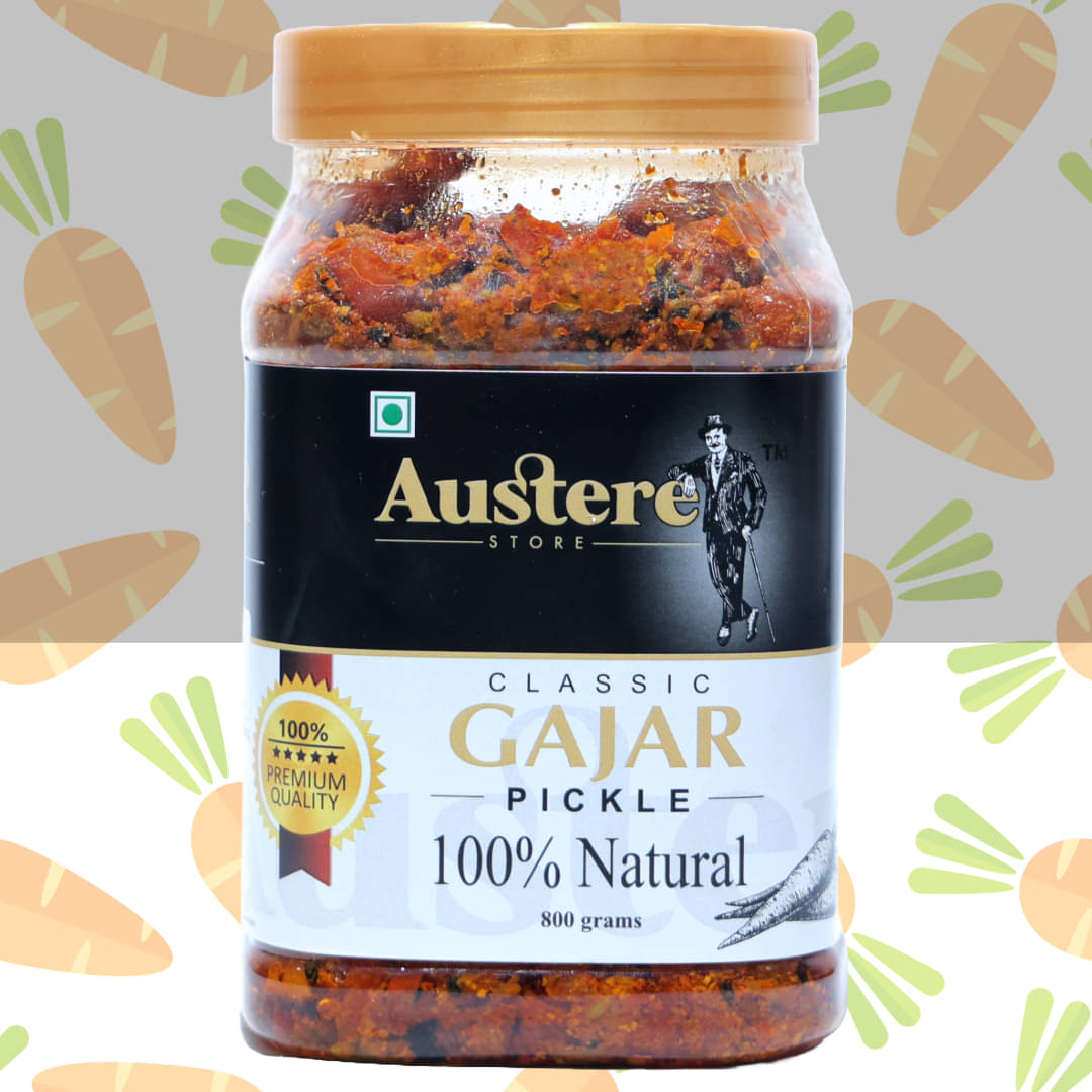 Austere GAJAR Vegetable Pickle 800 g Austere GAJAR Vegetable Pickle 800 g