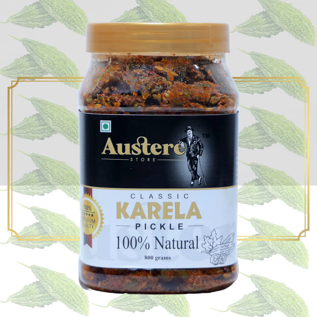     			Austere store karela Vegetable Pickle 800 g