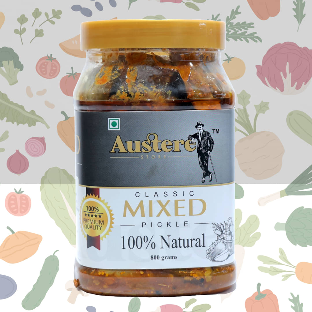     			Austere store mixed Vegetable Pickle 800 g