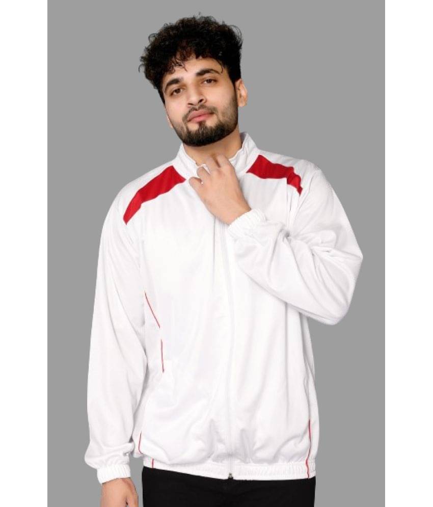 Red Tape White Jacket For Men Red Tape Polyester Blend Men's