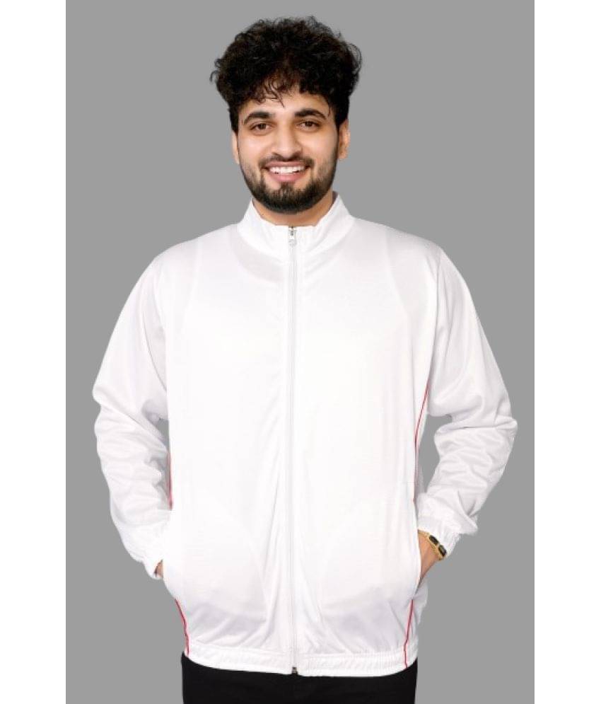     			Estro Polyester Men's Casual Jacket - White ( Pack of 1 )