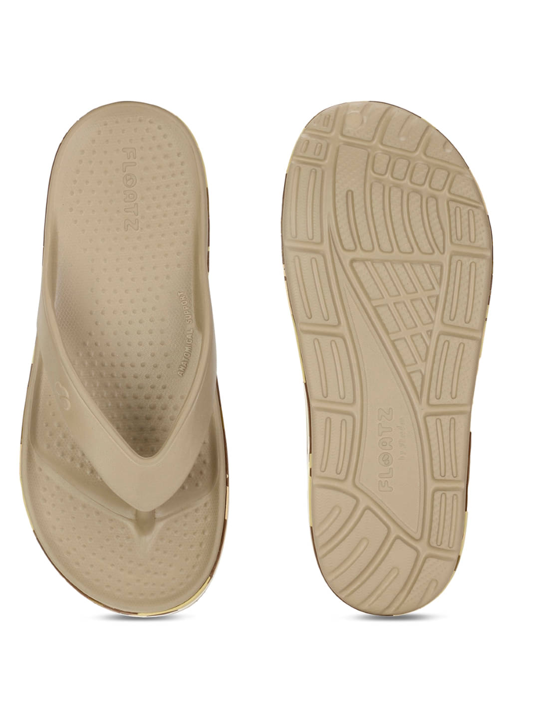     			Floatz Beige Men's Thong Flip Flop