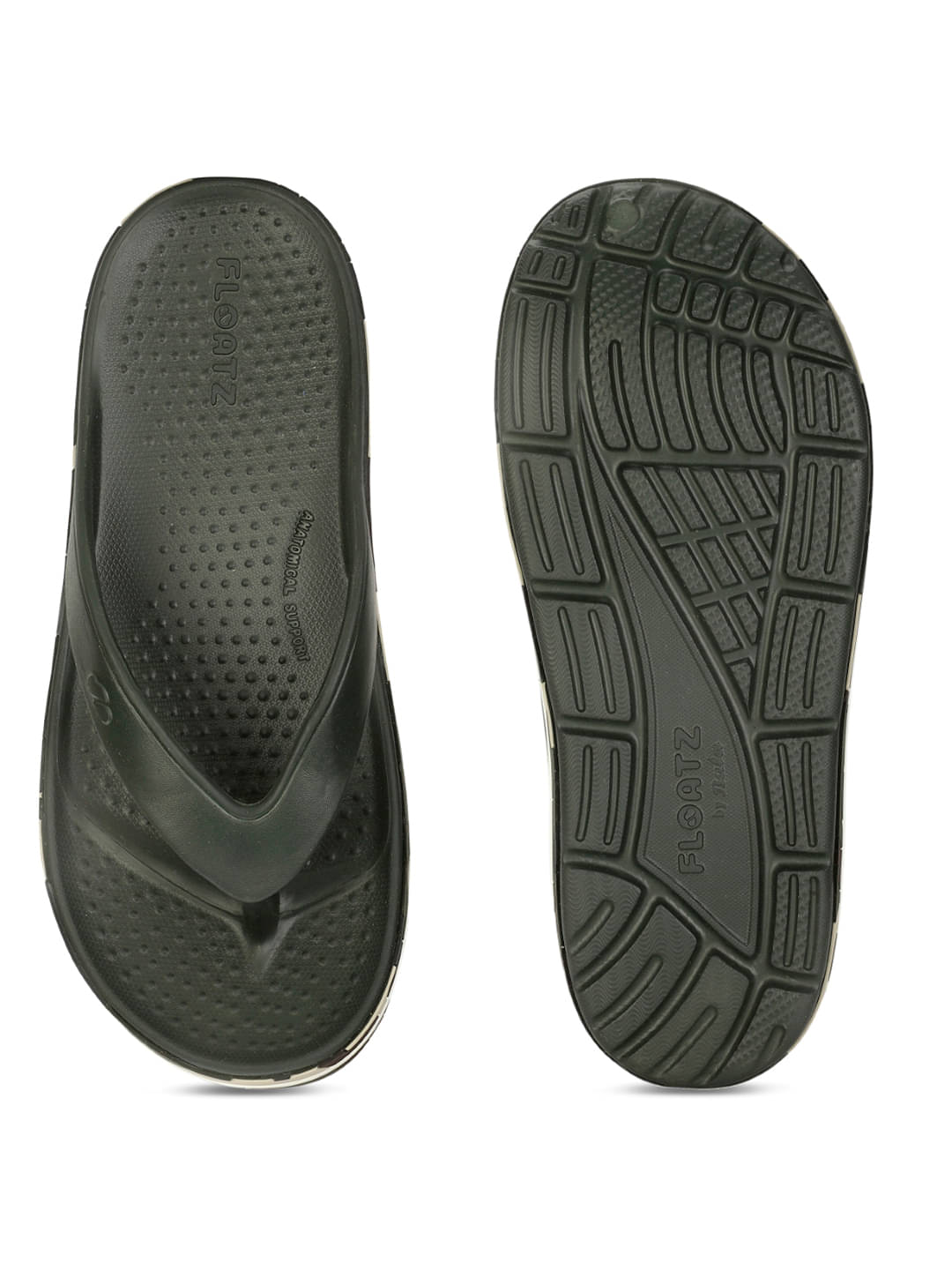     			Floatz Olive Men's Thong Flip Flop