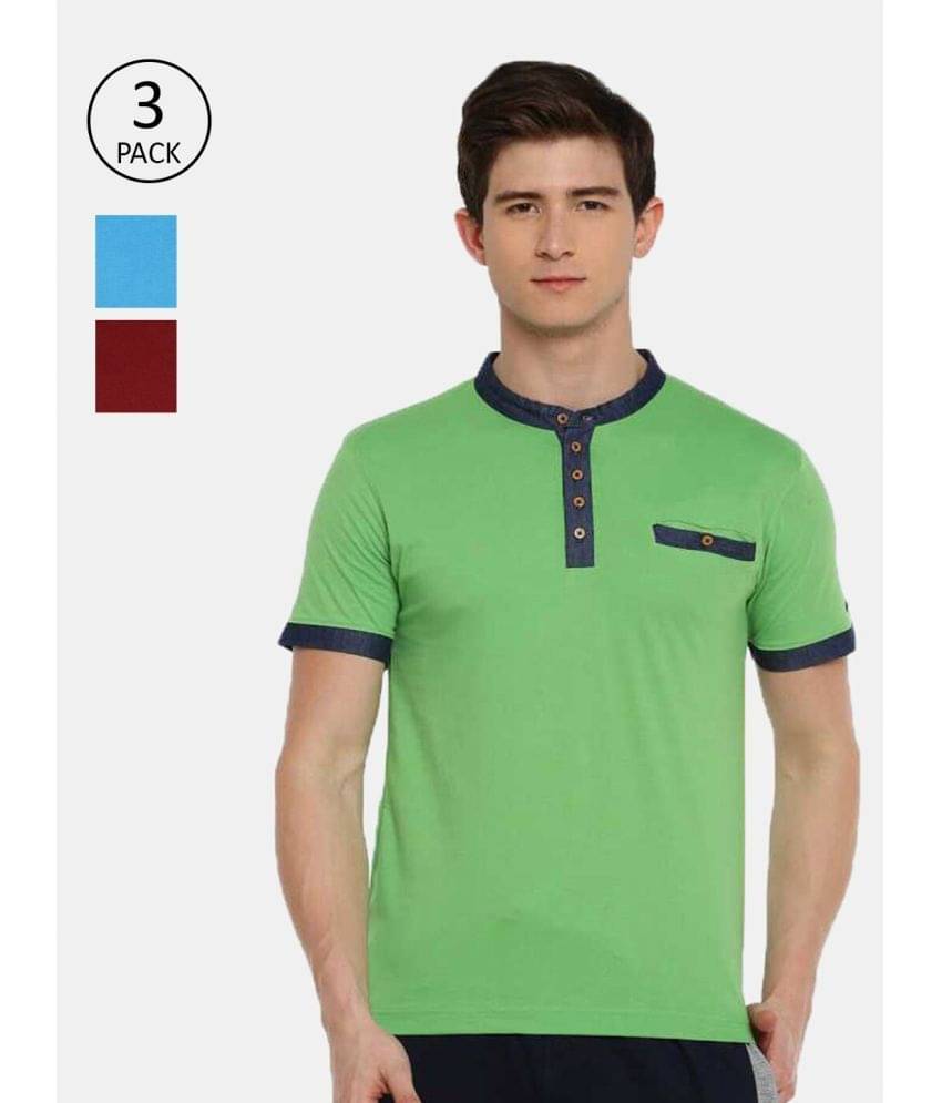 Force NXT Pack of 3 Cotton Blend Regular Fit Men's T-Shirt ( Multicolor ) Force NXT Pack of 3 Cotton Blend Regular Fit Men's T-Shirt ( Multicolor )