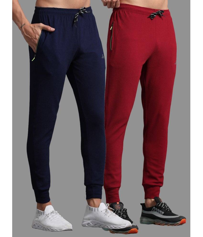     			JILZ Multicolor Polyester Men's Joggers ( Pack of 2 )