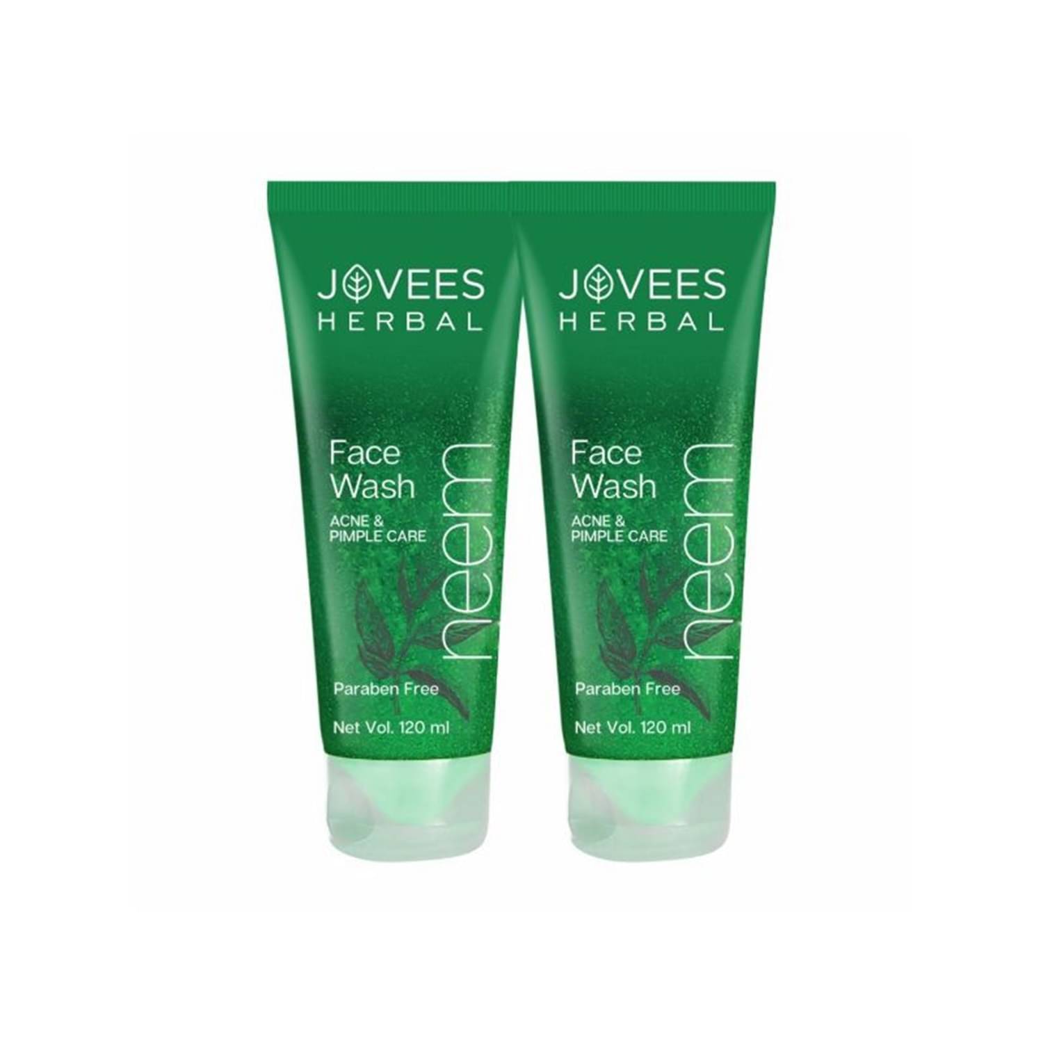Jovees Herbal Neem Face Wash With Tea Tree Extracts For Oily & Acne Prone Skin 120ml (Pack of 2) Jovees Herbal Neem Face Wash With Tea Tree Extracts For Oily & Acne Prone Skin 120ml (Pack of 2)