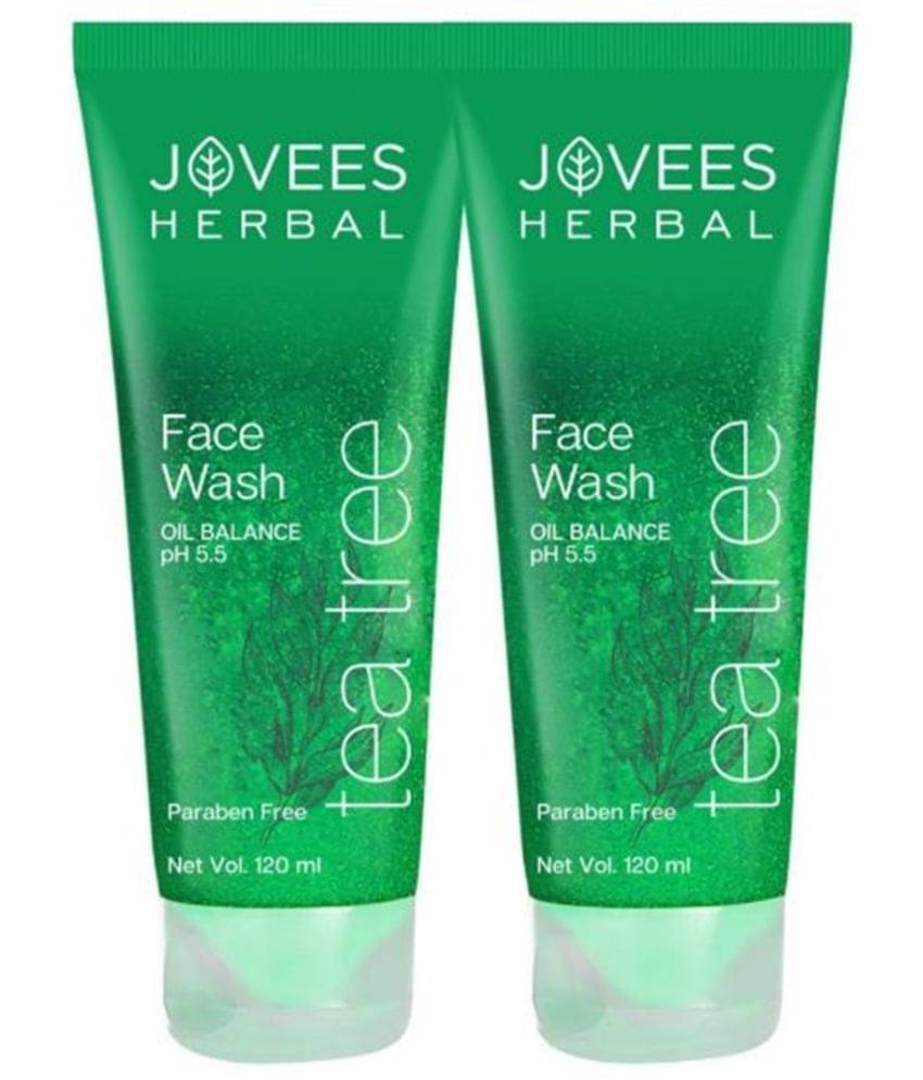 Jovees Herbal Tea Tree Oil Control Face Wash For Oily & Acne Prone Skin 120ml (Pack of 2) Jovees Herbal Tea Tree Oil Control Face Wash For Oily & Acne Prone Skin 120ml (Pack of 2)