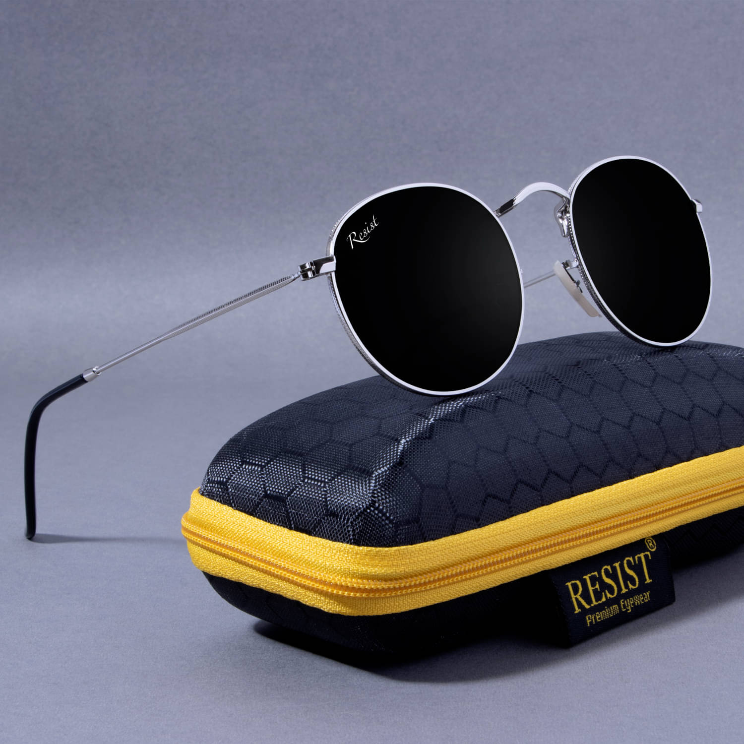 RESIST EYEWEAR Silver Round Sunglasses ( Pack of 1 )     			RESIST EYEWEAR Silver Round Sunglasses ( Pack of 1 )