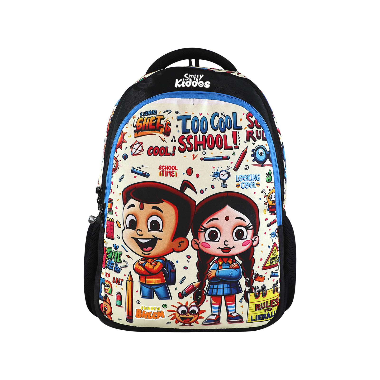    			SmilyKiddos 21 Ltrs Black Polyester College Bag