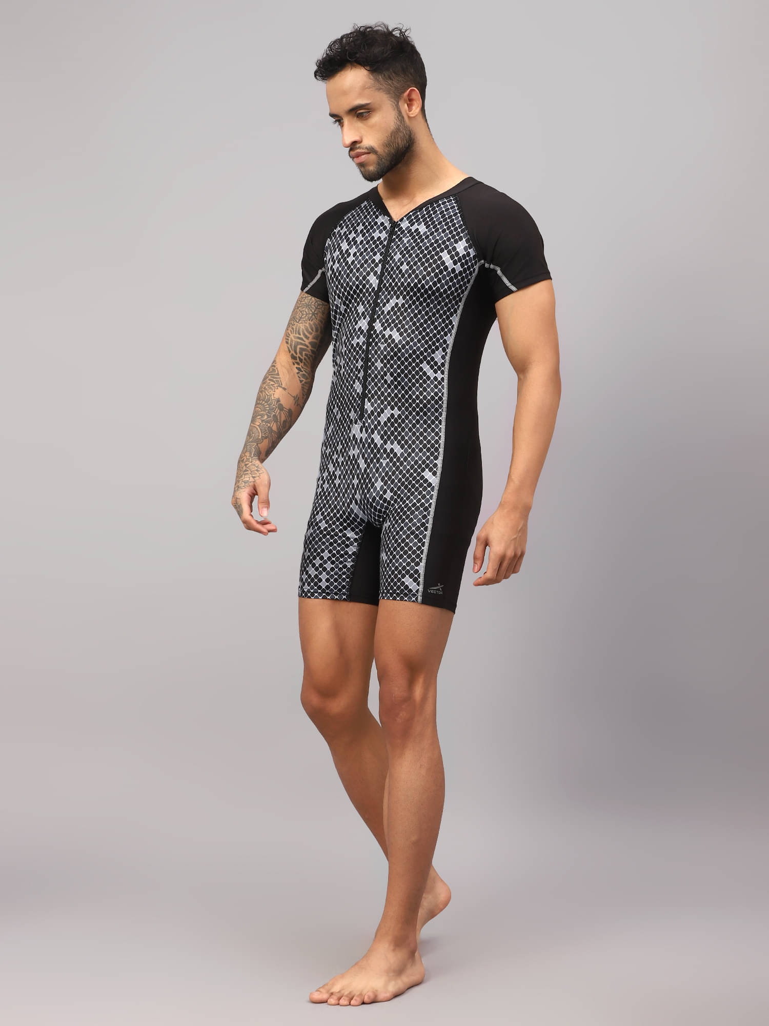 Vector X Black Wetsuit Swimming Costume     			Vector X Black Wetsuit Swimming Costume