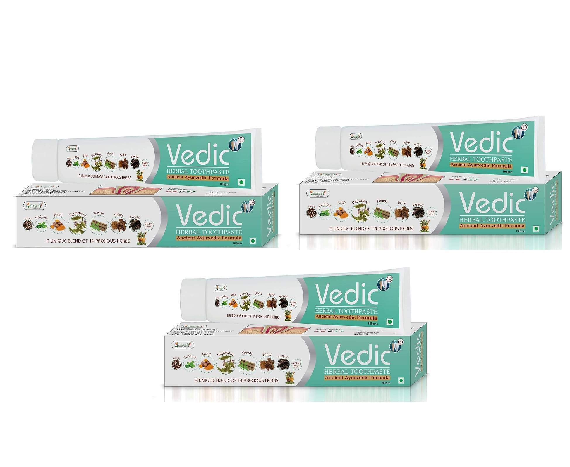 Vringra Germ Protection Toothpaste Pack of 3 Vringra Germ Protection Toothpaste Pack of 3