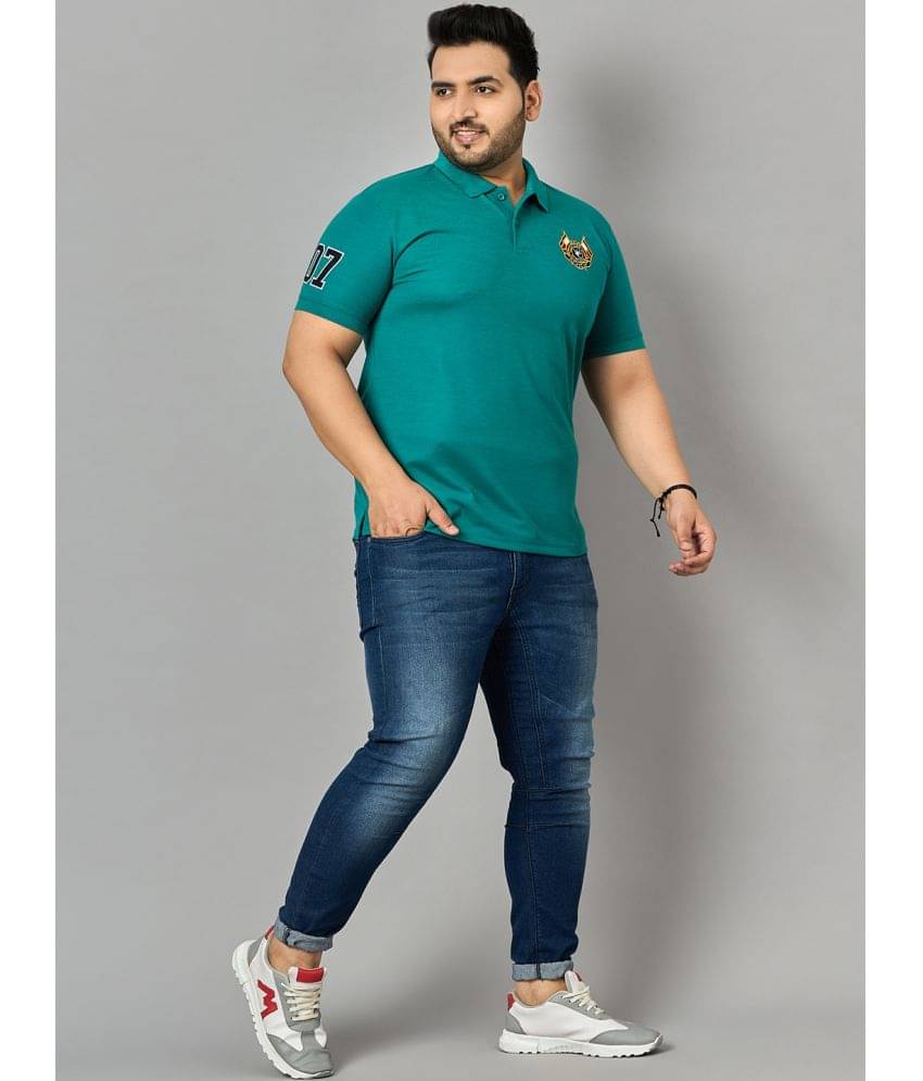 zigo Pack of 1 Cotton Blend Regular Fit Solid Half Sleeves Men's Polo T Shirt ( Green ) zigo Pack of 1 Cotton Blend Regular Fit Solid Half Sleeves Men's Polo T Shirt ( Green )