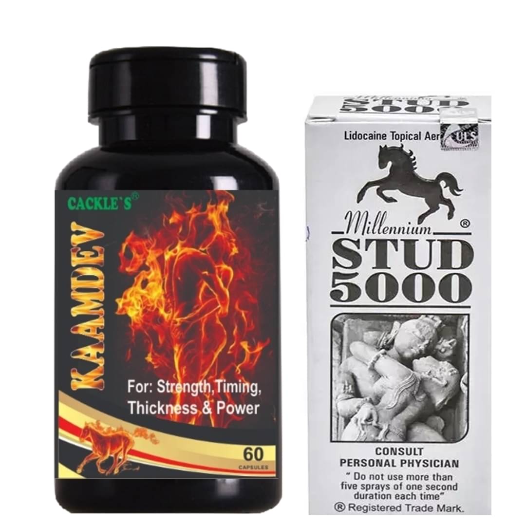     			Ayurvedic Kaamdev Pro Capsule 60no.s & Millennium Stud 5000 20g Only Use For Men