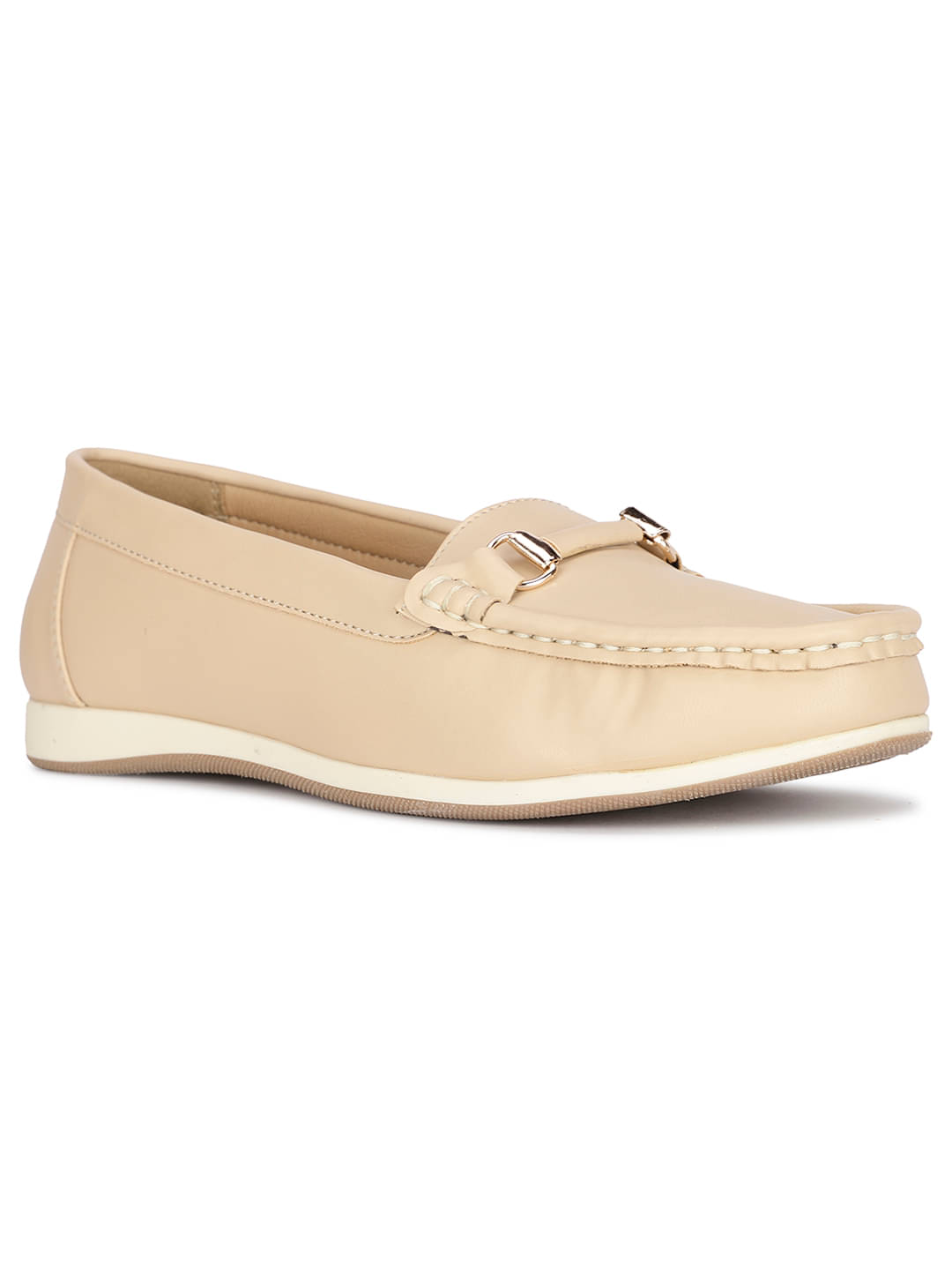     			Bata Beige Women's Loafers