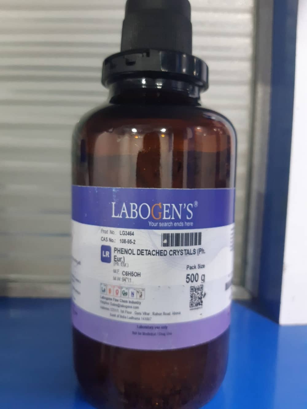 Carbolic  (crystals) (CAS NO.108-95-2) 500 GM
