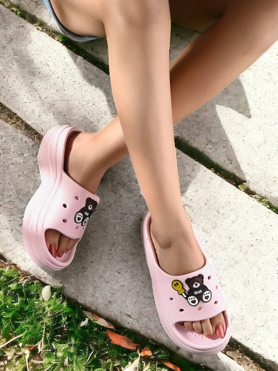 Deals4you Pink Women's Slide Flip Flop Deals4you Pink Women's Slide Flip Flop