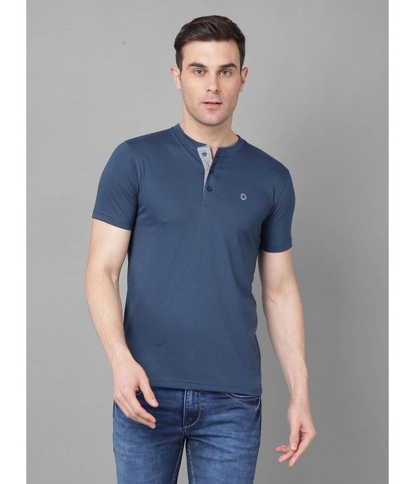 Dollar Cotton Blend Regular Fit Solid Half Sleeves Men's T-Shirt - Blue ( Pack of 1 )     			Dollar Cotton Blend Regular Fit Solid Half Sleeves Men's T-Shirt - Blue ( Pack of 1 )