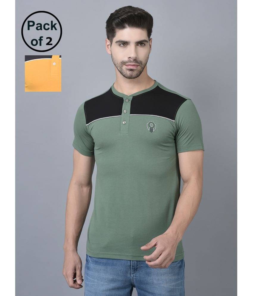 Dollar Cotton Blend Regular Fit Colorblock Half Sleeves Men's T-Shirt - Multicolor ( Pack of 2 ) Dollar Cotton Blend Regular Fit Colorblock Half Sleeves Men's T-Shirt - Multicolor ( Pack of 2 )