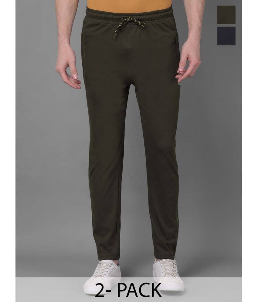 Dollar Multicolor Cotton Blend Men's Trackpants ( Pack of 2 ) Dollar Multicolor Cotton Blend Men's Trackpants ( Pack of 2 )